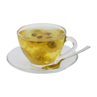 冬季飲品-熱菊花綠茶